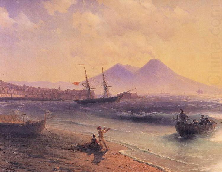 Fishermen Returning Near Naples, Ivan Aivazovsky